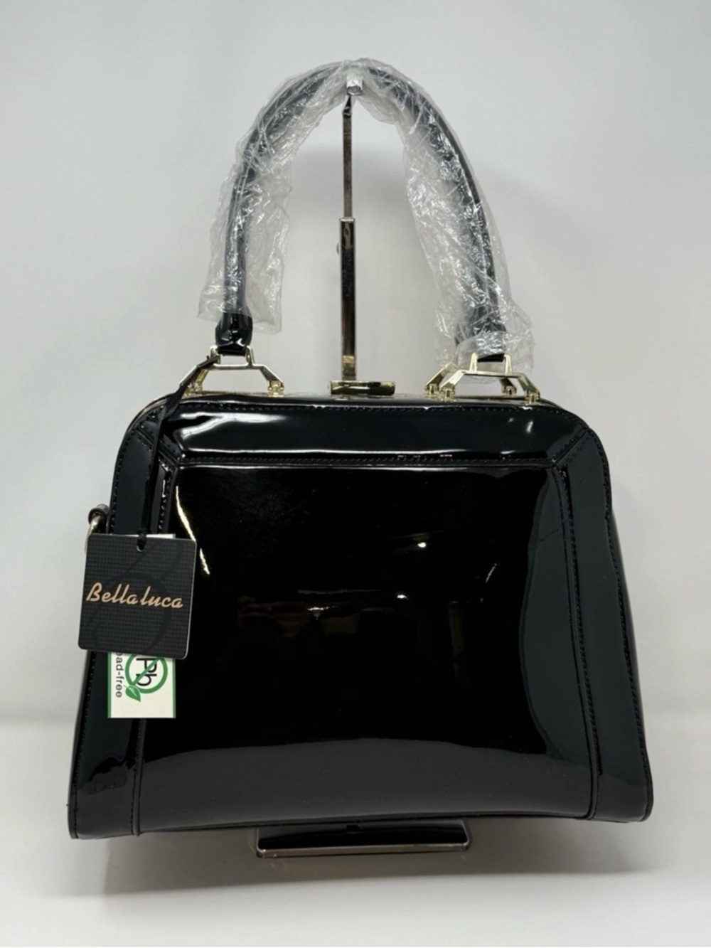 Bella Luca Handbag, Vegan and Lead free, Black, New with defects
